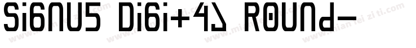 Signus Digital Round字体转换